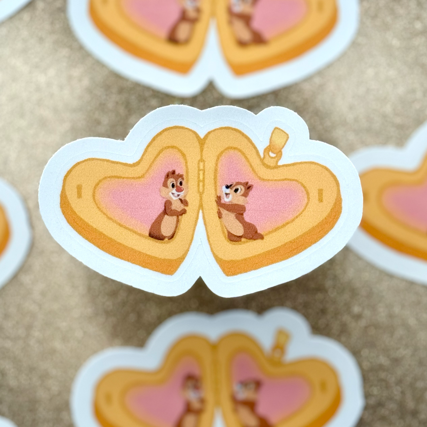 Chip n Dale Heart Locket