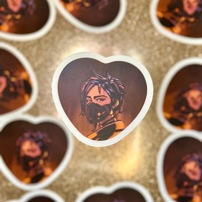 Dispatch Character Heart Stickers