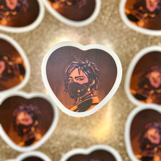 Dispatch Character Heart Stickers