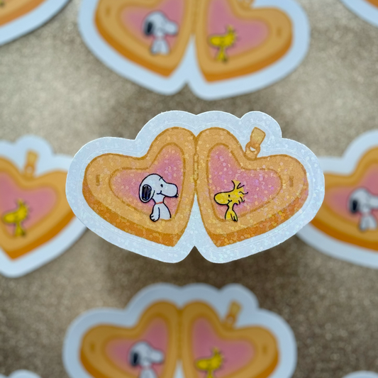 Snoopy n Woodstock Heart Locket