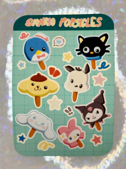 Sanrio Funky Popsicle Sticker Sheet