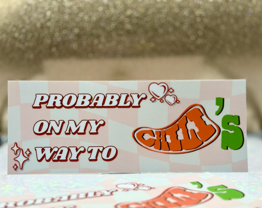 OMW2CHILI'S Bumper Sticker